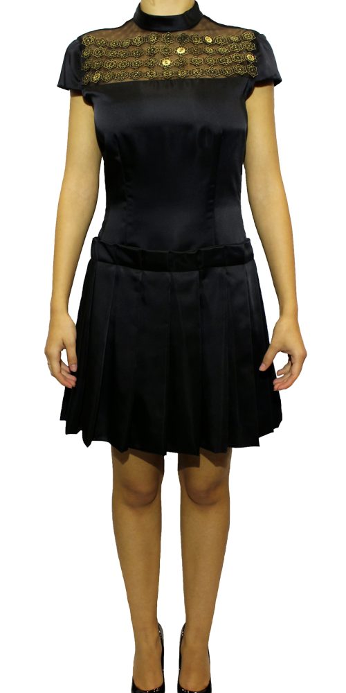 Vestido Cetim de Seda - T 36 / único