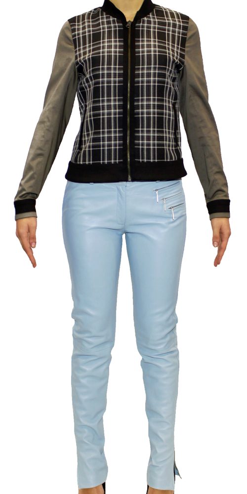 Calça em Pele - T 38 / único